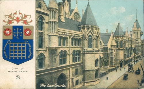 London law courts 1907 s - london,,