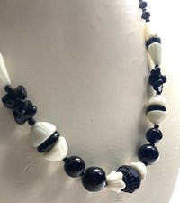 Vintage Czech Art Deco Black &