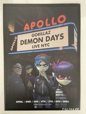Gorillaz NYC Apollo Art Print Set 2006 By Jamie Hewlett