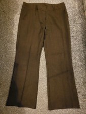 Ladies Chocolate Brown Boot cut Trousers Sainsburys TU size 14