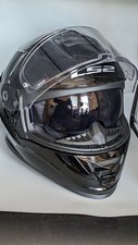 "LS 2" Motorbike Helmet With Extra Dark Glass  - Size M Black