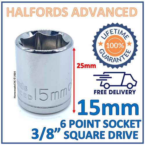 Halfords advanced 15mm - halfords, 3/8"