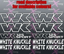 WK WHITE KNUCKLE WK125 SPORT Decals/Stickers in ALL COLOURS