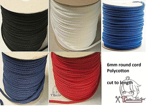 Round drawstring cord - 6,