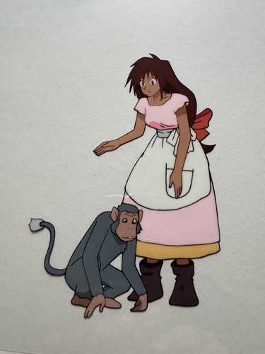 Anime cel original art with - cel,
