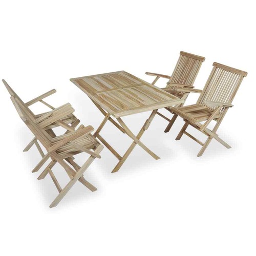 Wooden garden furniture set - wooden,