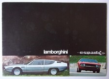 LAMBORGHINI ESPADA 400 GT orig 1976 Euro Mkts Sales Brochure