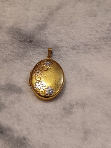 Vintage rolled gold locket - rolled,