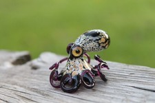 Beige black handmade - handmade, glass