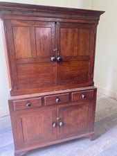Antique Linen Cupboard Large