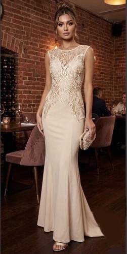 Lipsy nude maxi dress size - nude,