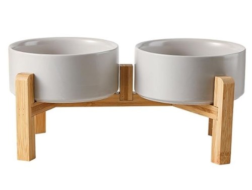 Elevated dog bowls set raised - elevated,