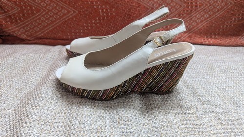 Wedge sandal size white - wedge,