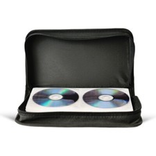 Groov-e 120 Sleeve CD / DVD Storage Pouch Wallet Scratch Protector Zipped Black