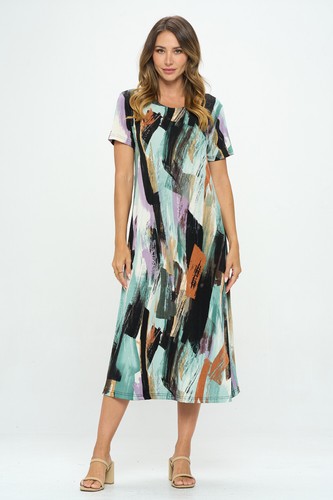 Travel knit dress long line - dress,,