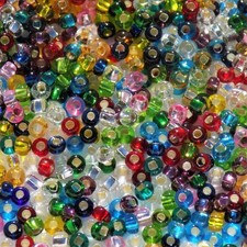 50g glass seed beads - 50g, 2mm