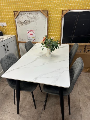 Marble effect ceramic dining - effect,,