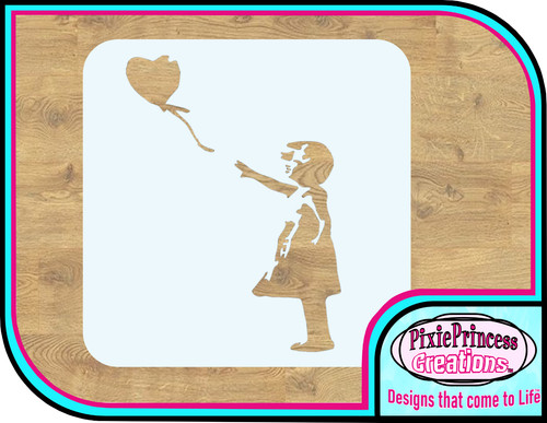 Banksy little girl balloon - girl,