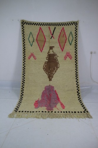 Moroccan vintage azilal rug - moroccan,