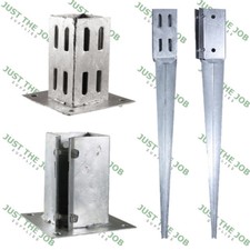 Galvanised fence post - galvanised,