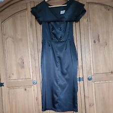 Ladies Black Dress By Betty Page Size M UK 10