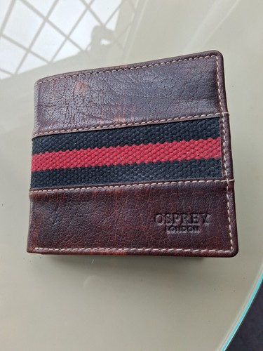 Osprey brown leather - leather, bi-fold
