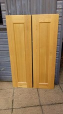 Pair solid light oak shaker - light,