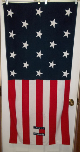 Vtg tommy hilfiger flag - hilfiger, cotton