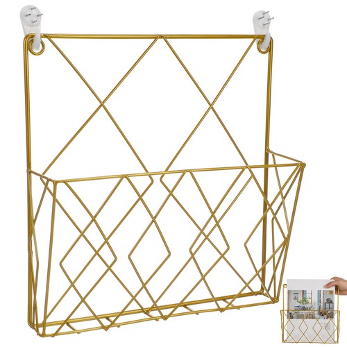 Metal wire magazine rack book - magazine,