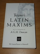 Trayner's Latin Maxims