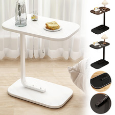 C-Shaped Compact Sofa Side End Table Coffee Laptop Table Living Room Bedroom NEW