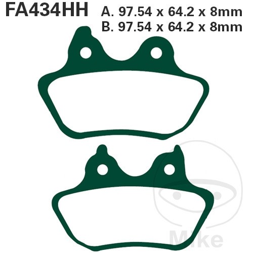 Ebc sintered brake pads - ebc, hh