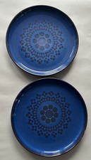 2 DENBY MIDNIGHT SALAD PLATES