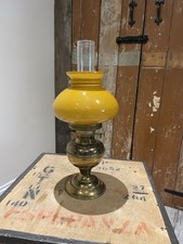 Antique Duplex Brass Oil Lamp