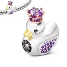 Easter Duck S925 Sterling Silver Bracelet Charm