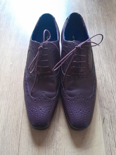Red tape brogues - red, burgundy