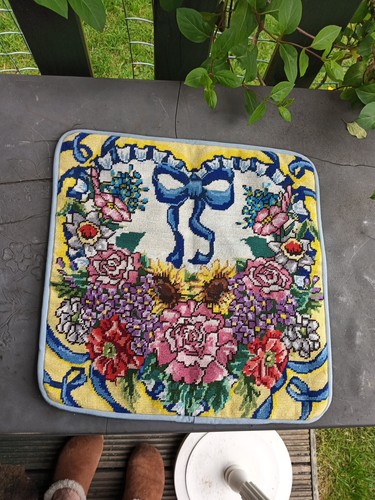 Tapestry cushion cover floral - cushion,