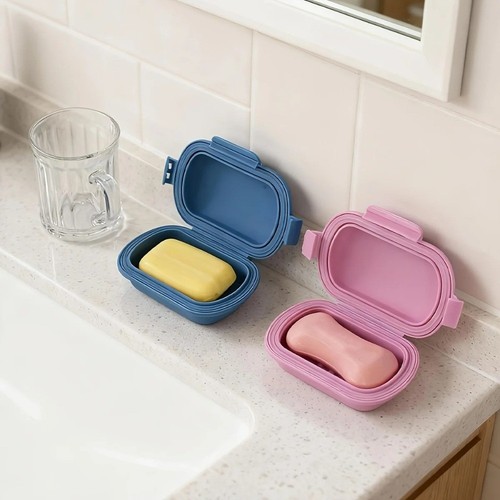 Leak proof travel soap box - leak,