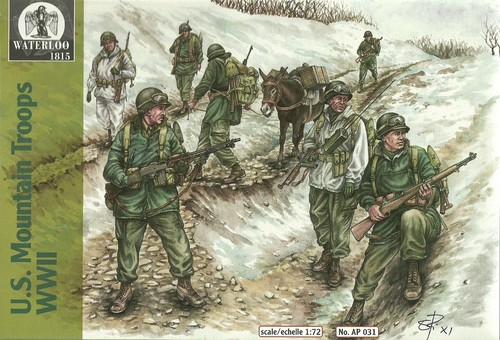 Waterloo wwii us mountain - 1/72,