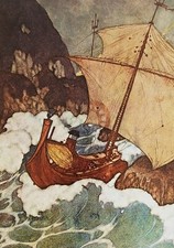 Edmund Dulac Mounted Vintage