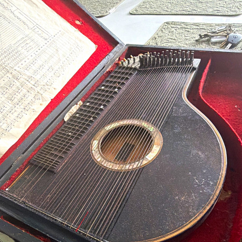 Zither natural wood - zither,