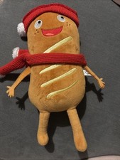Greg the Sausage Roll Plush Toy Gold Coloured, 14-inch