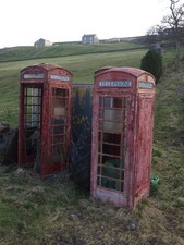 Photo A1 Press button B Nenthead Good old red telephone boxes in the gar c2011