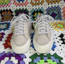 Grey and Lilac Suede Converse