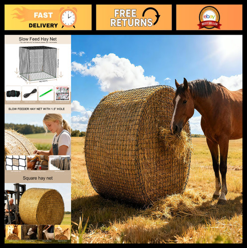 5x5ft round bale hay - 5x5ft,