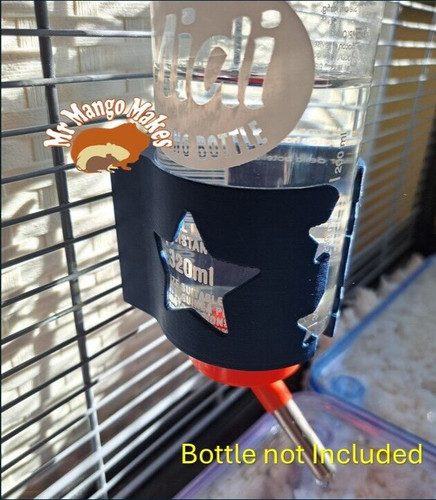Cage mounted water bottle - cage,