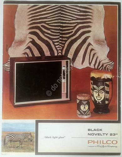 Philco black novelty tv - black,