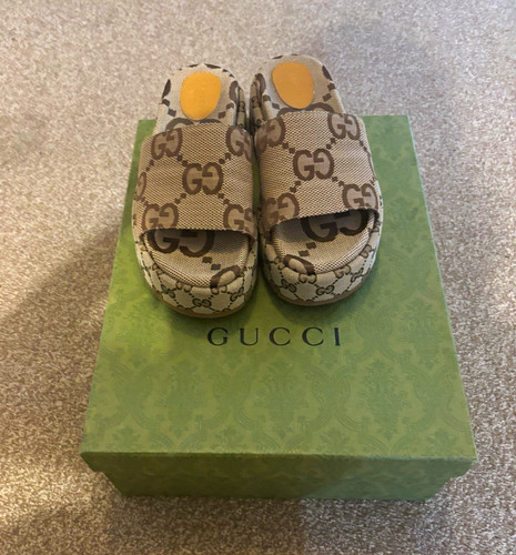 Gucci logo canvas - gg, slide