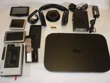 Untested Job Lot Electricals Smart Watch Headphones Sat Nav Sky Box Charger etc.