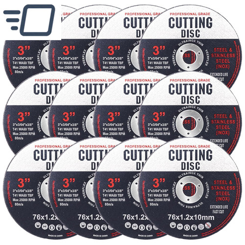 12pcs 76mm cutting disc metal - 76mm,